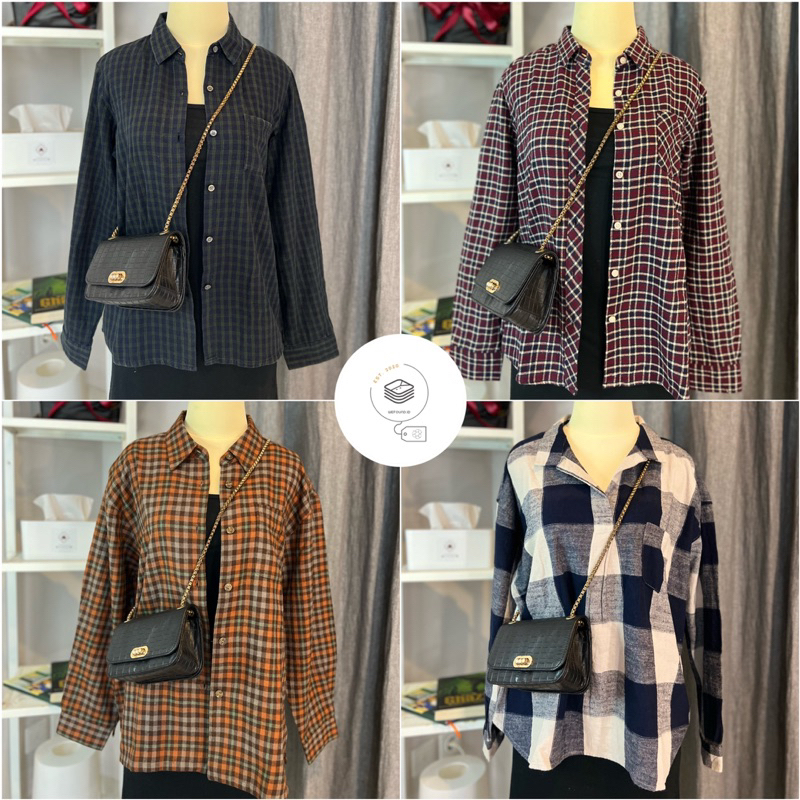[wefound.id] Korean Shirt Kemeja Flannel / Flanel
