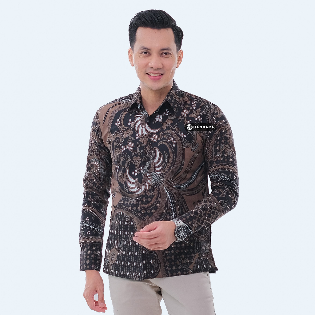 Handara Batik Pria Sawunggaling Tarung Coklat HB-164