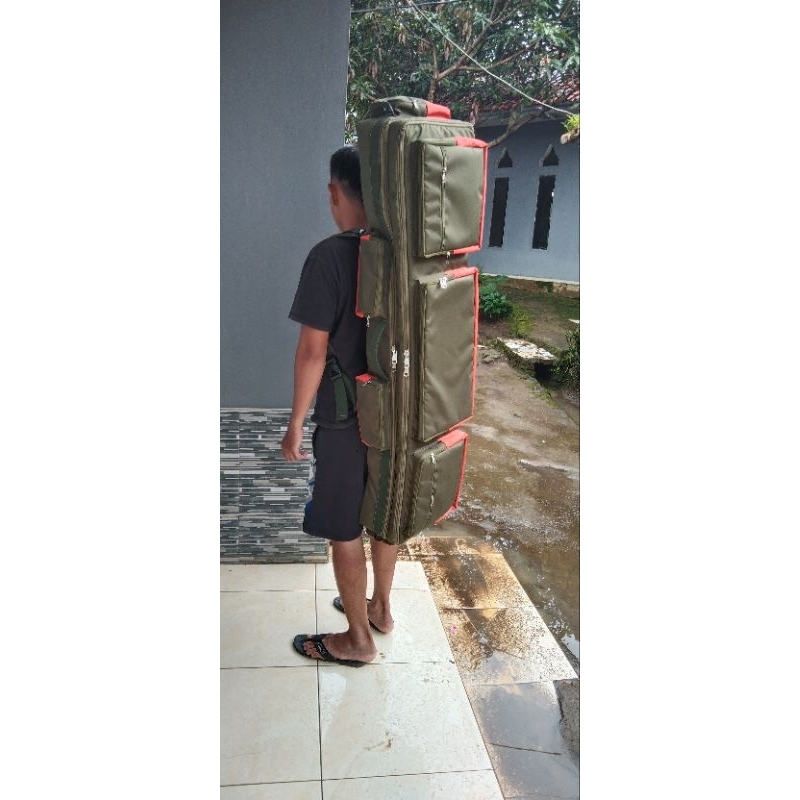 tas joran pancing 150x30x20 tas reel pancing jumbo model ransel