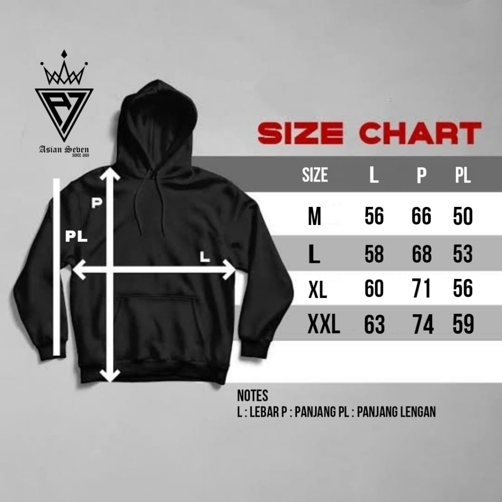 Sweater Hoodie ASIAN SEVEN Premium Bahan Tebal Kualitas Distro Unisex Untuk Cowok Cewek