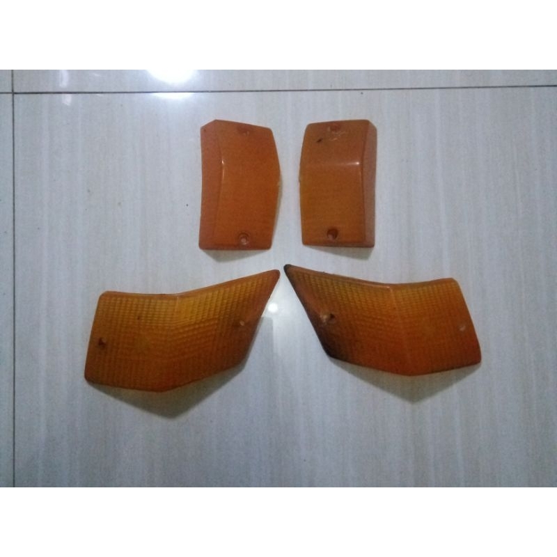 Mika lampu riting set kaca sen sein belok turn sign kanan kiri depan belakang vespa excel exclusive 