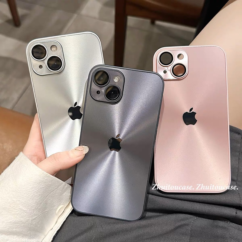 Aurora Case + Lens Guard IPhone 11 12 13 14 PRO MAX Hard Soft Fuze Fashion Casing