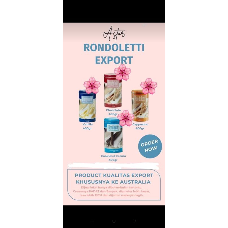 

Astor premium Rondoletti import