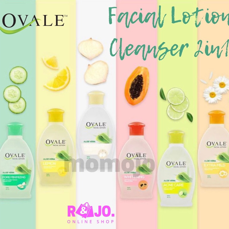 Ovale Facial Lotion Whitening 2in1 Cleanser 200 ml