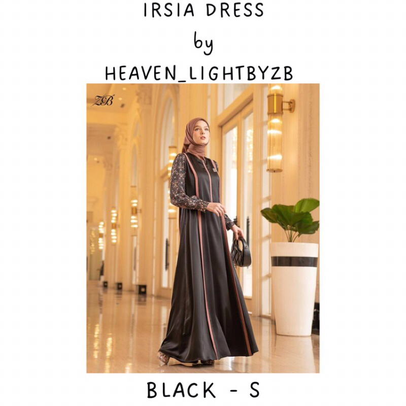 IRSIA DRESS BLACK by Heaven Lights by ZB