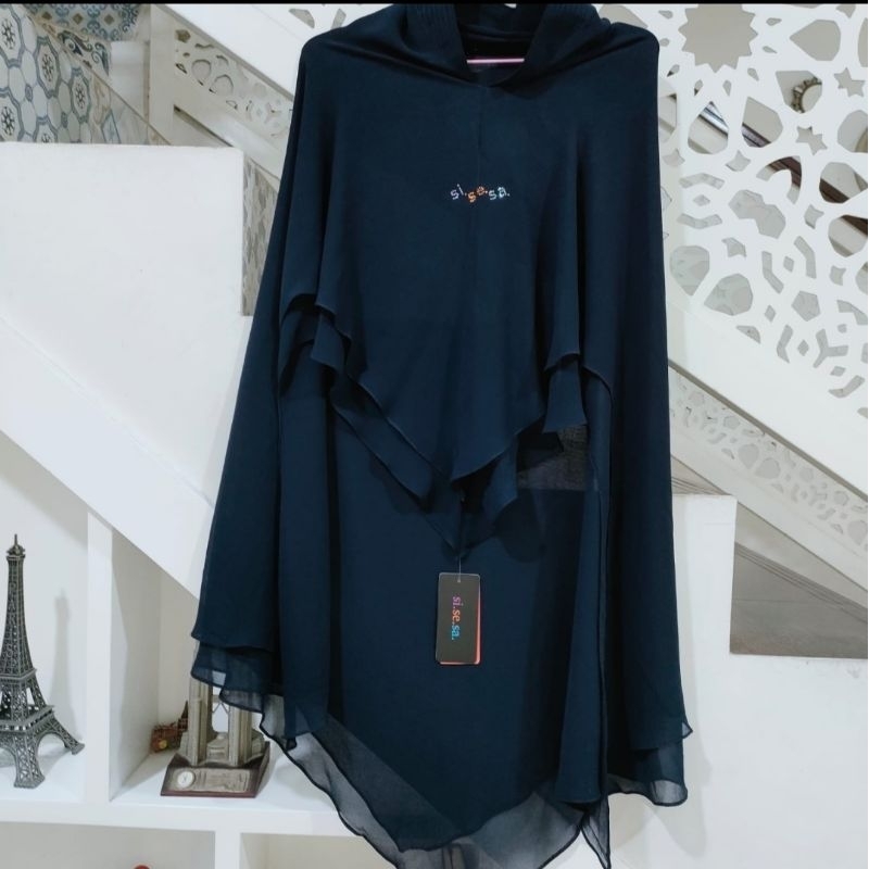 SISESA ORIGINAL Khimar Short Naomi Navy Sale Murah