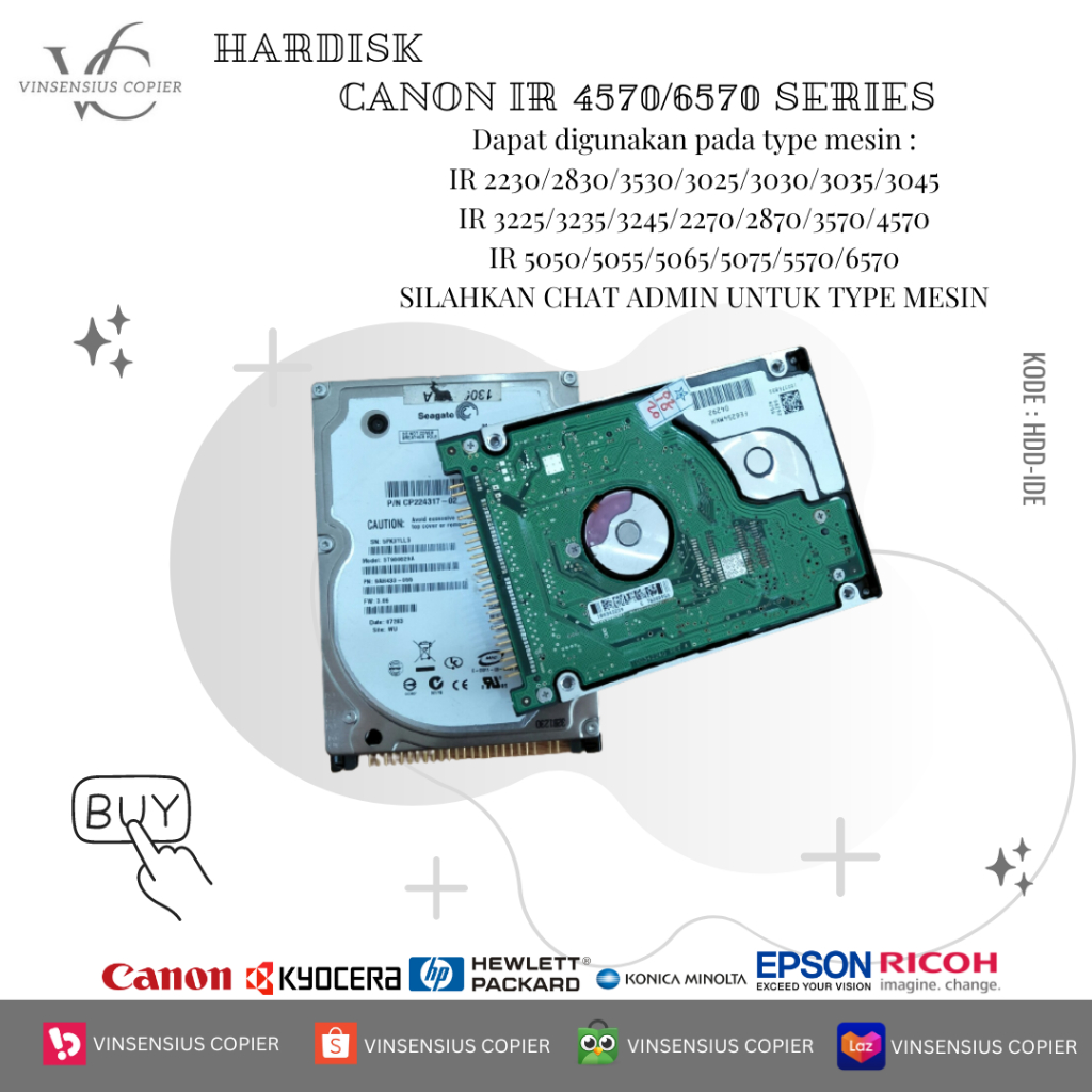 HARDISK CANON IR 4570 / 6570 SERIES COMPATIBLE