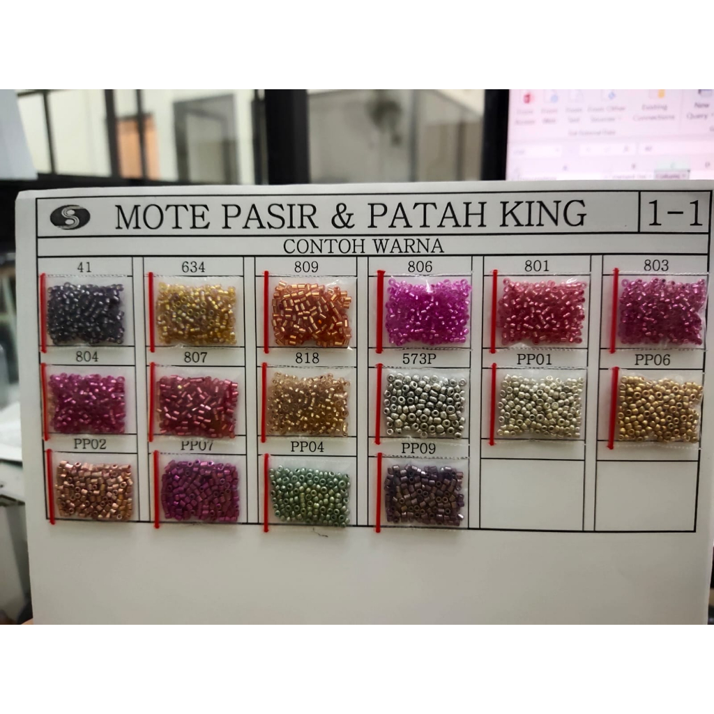 (PART 2 A 531 - B  634) MOTE PASIR / MANIK PASIR / PASIRAN / MANIK PAYET PASIR / MOTE PASIR KING 12/0