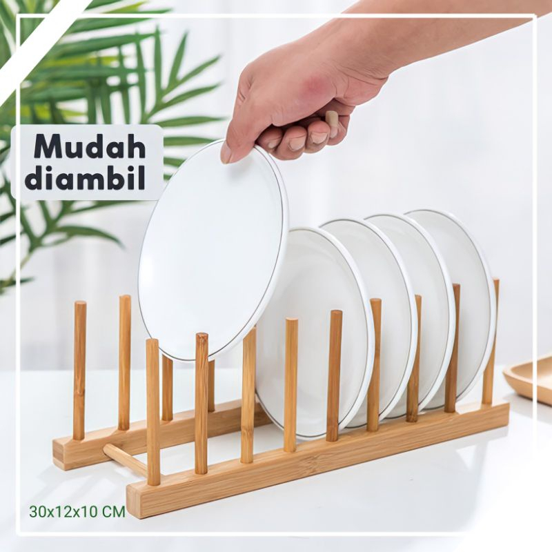 RAK PIRING SIMPLE MURAH RAK PIRING KAYU RAK GELAS RAK PIRING DAN GELAS KAYU RAK MULTIFUNGSI MINIMALI