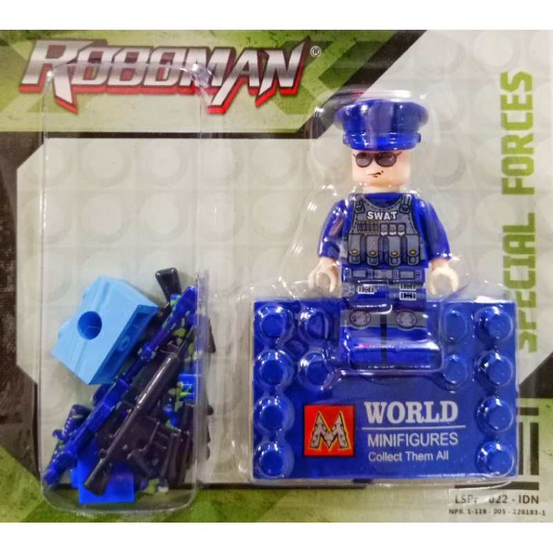 MAINAN ROBOT SUSUN / ROBOT POLISI / ROBOT POLISI TENTARA / ROBOT ROBOMAN