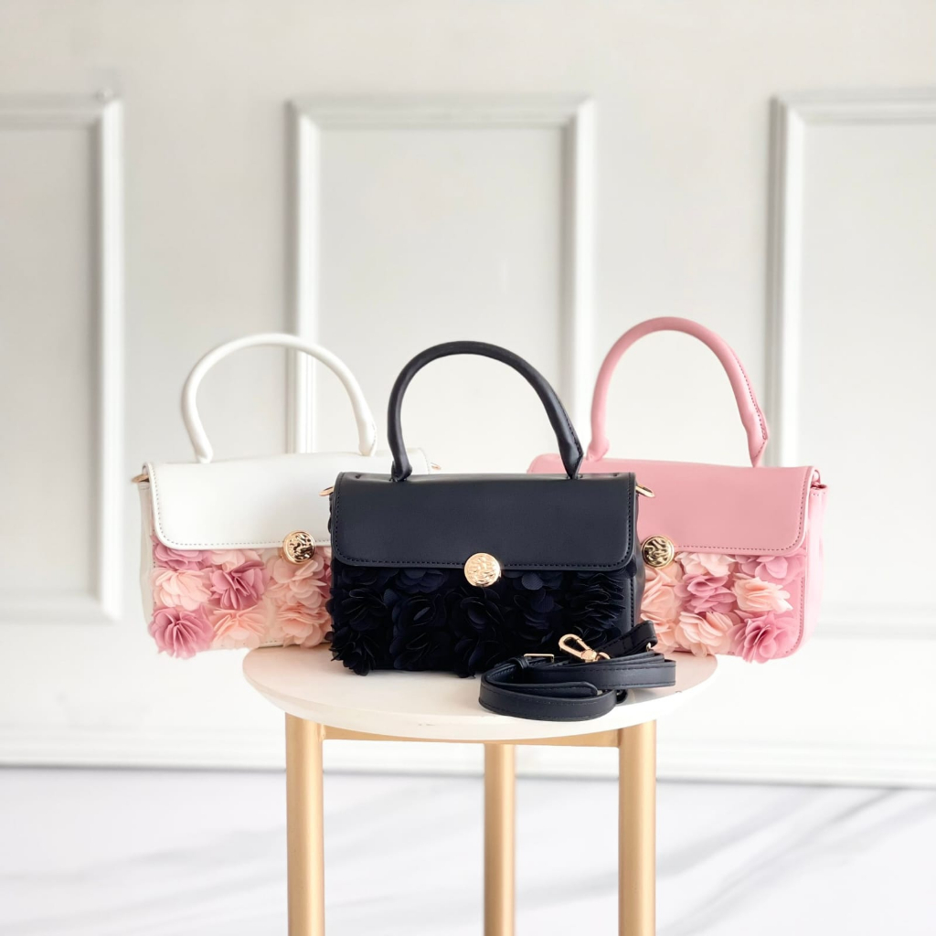 TAS WANITA CNK-3898 HAND BAG FLOWER