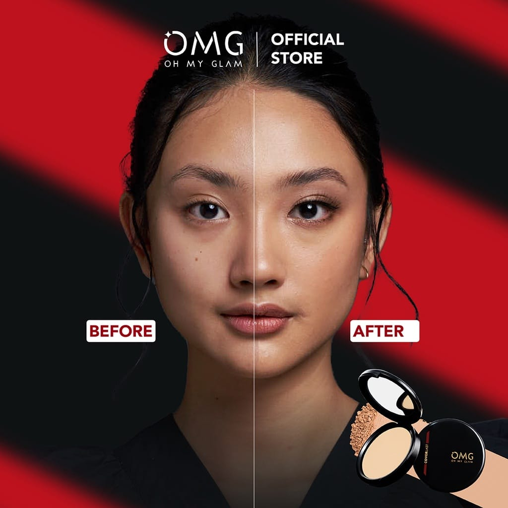 [ORI &amp; BPOM] OMG Oh My Glam Coverlast Two Way Cake 12 g - Bedak Padat Kontrol Minyak Hingga 8 Jam | OMG Bedak Padat 12g | OMG TWC | Kontrol Minyak 8 Jam Flawless Boss | Blur Effect TWC Compact Powder