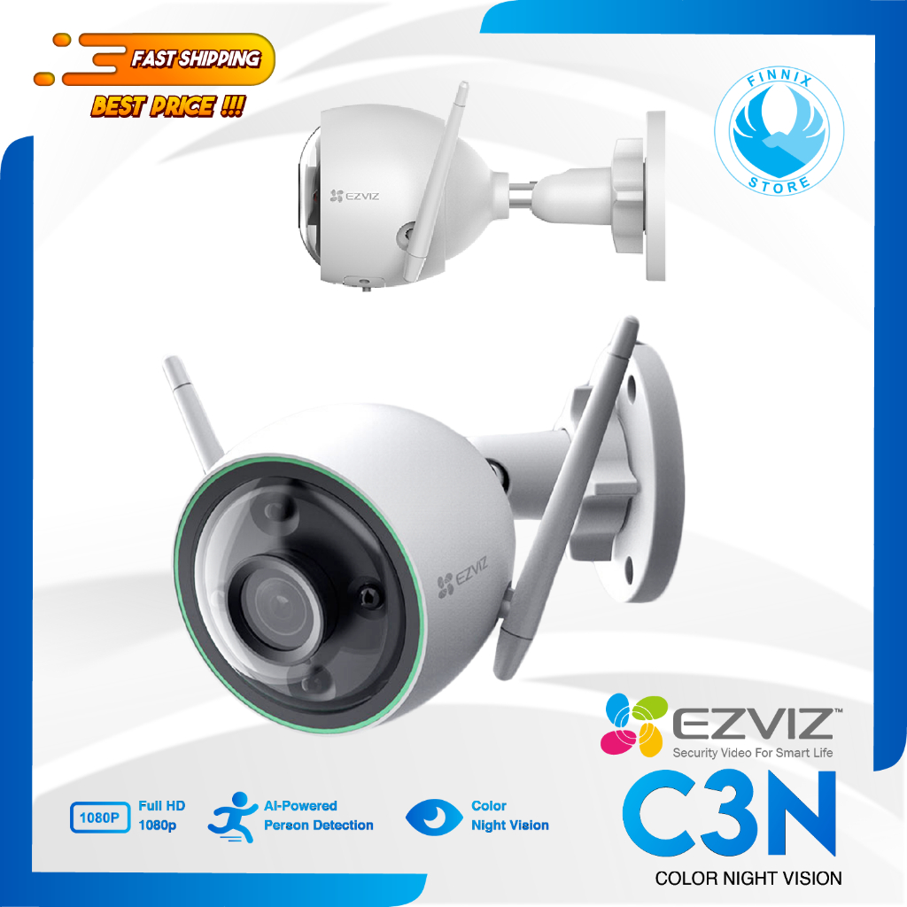 EZVIZ C3N 1080P Outdoor IP Camera CCTV Waterproof - Color Night Vision