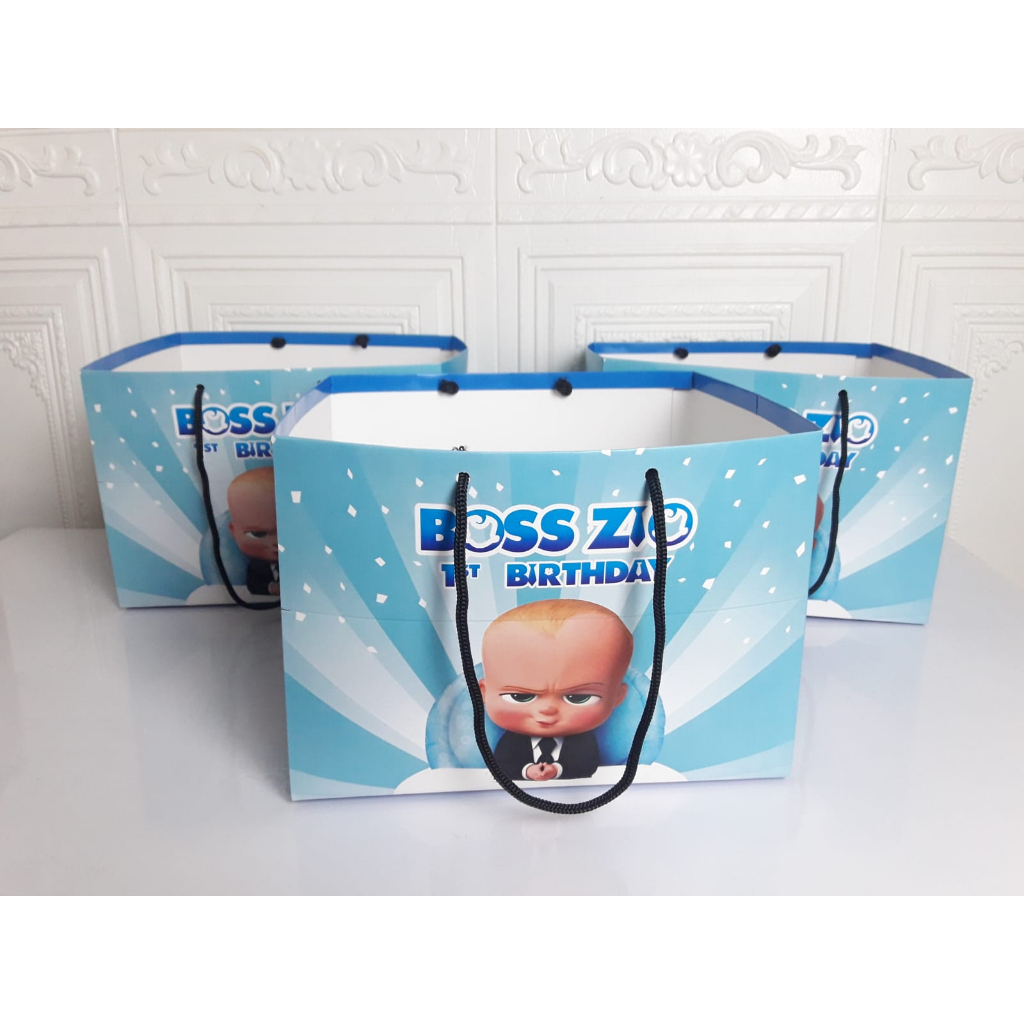 paperbag baby boss / goodie bag baby boss / wadah snack custom baby boss