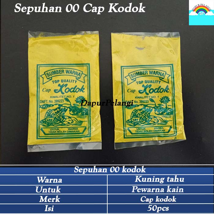 Pewarna Kain/Pewarna Pakaian/Sepuhan 00 Tahu Cap Kodok