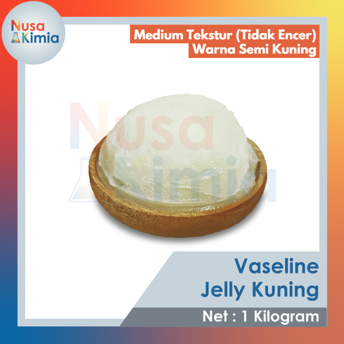 Vaseline Jelly Kuning 1 Kg / Vaseline Bahan Baku Pomade / Petroleum Jelly