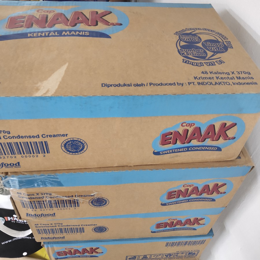1 Dus Susu Kental Manis Cap Enak Isi 48 Pcs x 370 Gr - Kaleng Carton