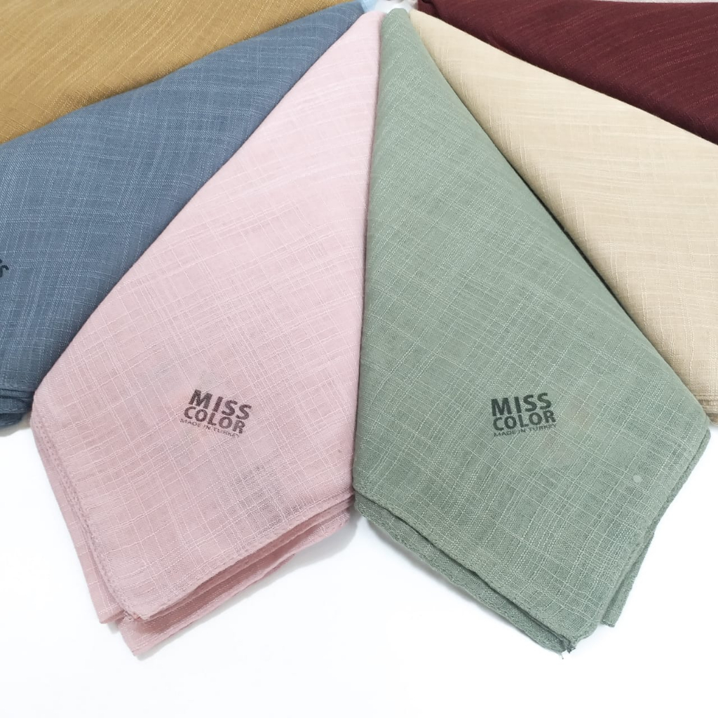 BASIC Scarf Miss Color Voile Flam Hijab Polos - Hijab Size 100*100 cm-7