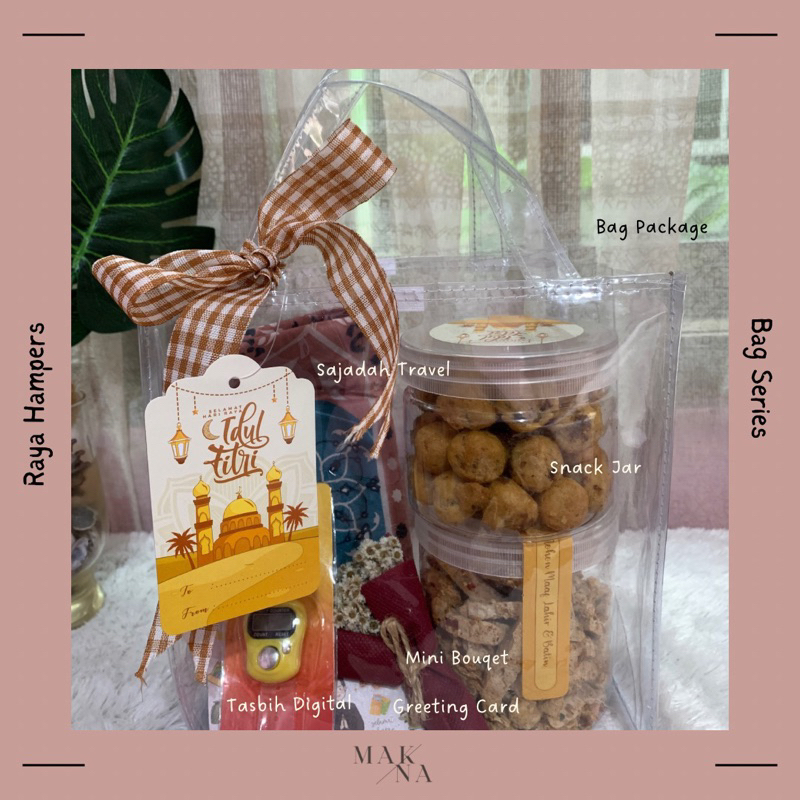 TAS MIKA TRANSPARAN/HAMPERS LEBARAN/ RAYA HAMPERS/BAG SERIES