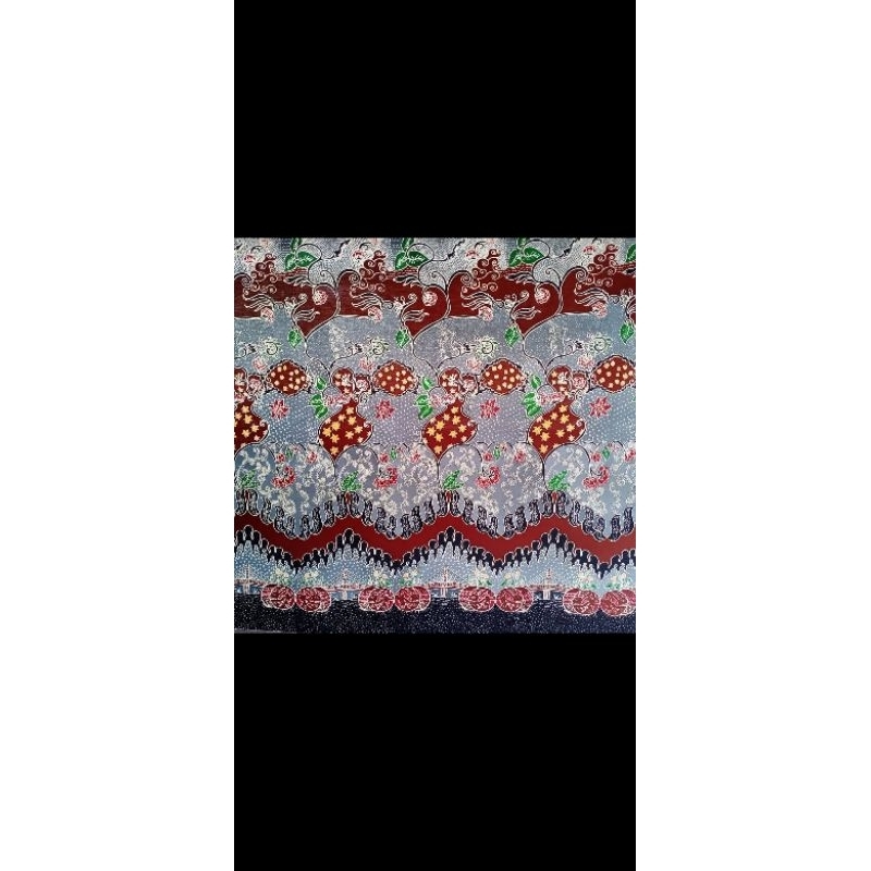 Batik Tulis Bahan Baju Motif jembatan Batang Hari