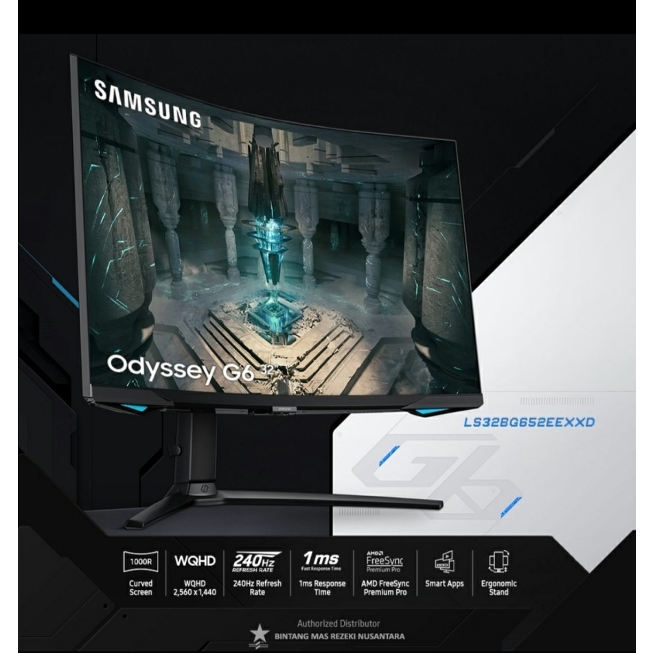 Samsung Odyssey G65B 240Hz 32inch FreeSync Curved Gaming Monitor