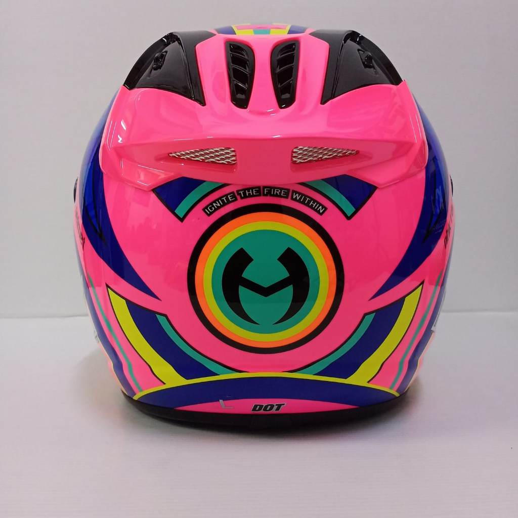 HELM HALF FACE NHK R6 R-6 MOTIF PIGMENT PINK FLO