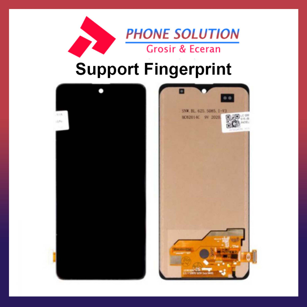 LCD samsung A51 A515 A515F Support Fingerprint  Original OEM Small Fullset Touchscreen // Supplier LCD Samsung - Garansi 1 Bulan