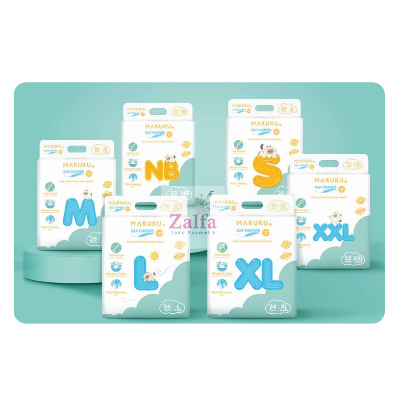 MAKUKU SAP Diapers Comfort Fit Pants/Tape S/M/L/XL