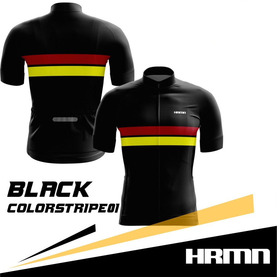 Jersey Road Bike / Jersey Roadbike - HRMN BlackColorstripe