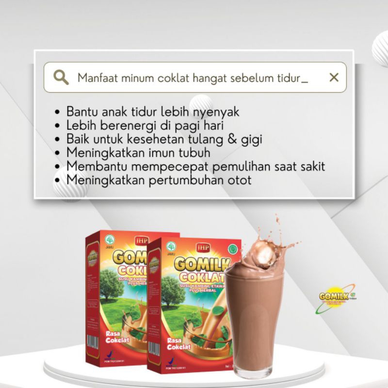 

GOMILK SUSU KAMBING ETAWA RASA COKLAT PENAMBAH BERAT BADAN || GOMILK MEMPERBAIKI NAFSU MAKAN