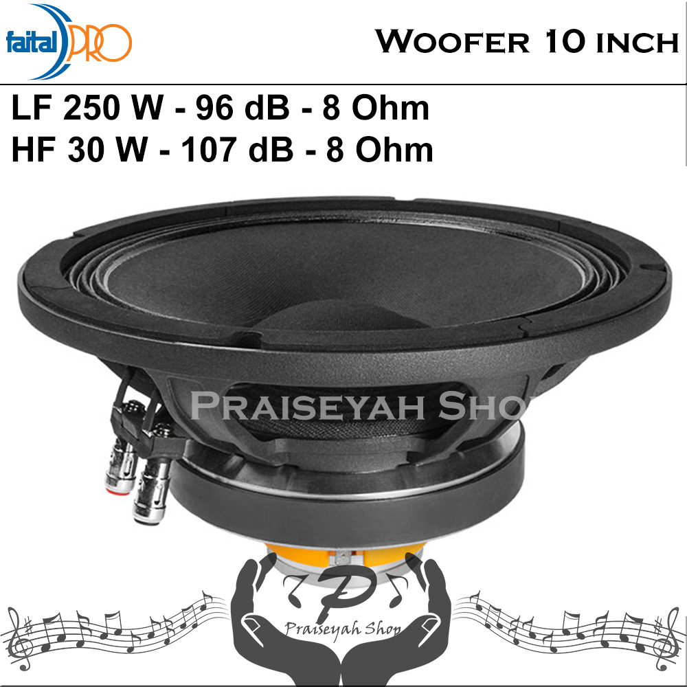 Faital Coaxial Woofer Speaker Komponen 10 inch 10HX230