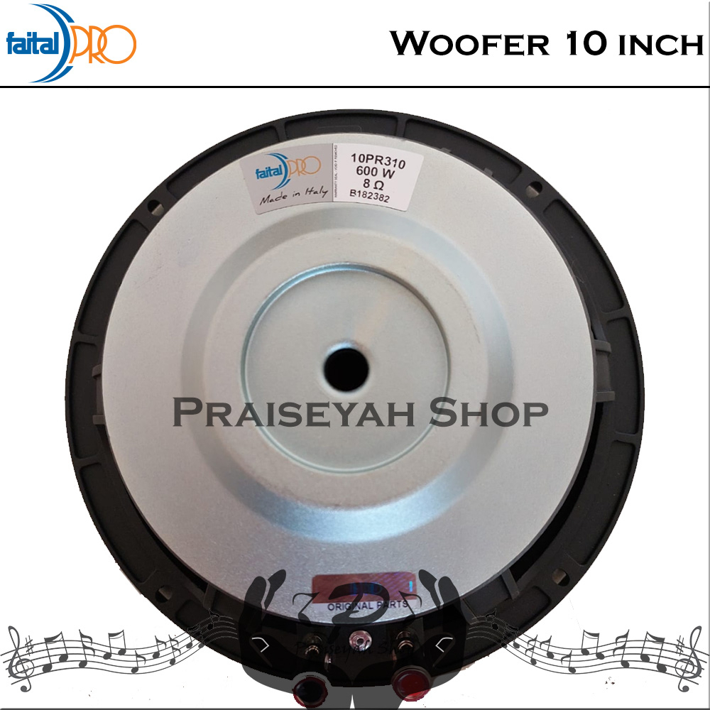 Faital Woofer Speaker Komponen 10 inch 10PR310 8 ohm