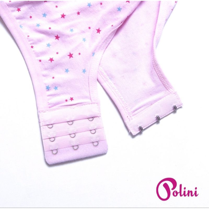 Polini Miniset Anak Perempuan Pita Motif Polkadot Katun Import 970