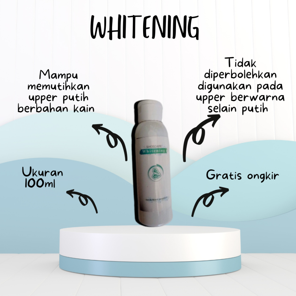 Whitening Pemutih Sepatu Kanvas/ Sepatu Bahan Kain Warna Putih