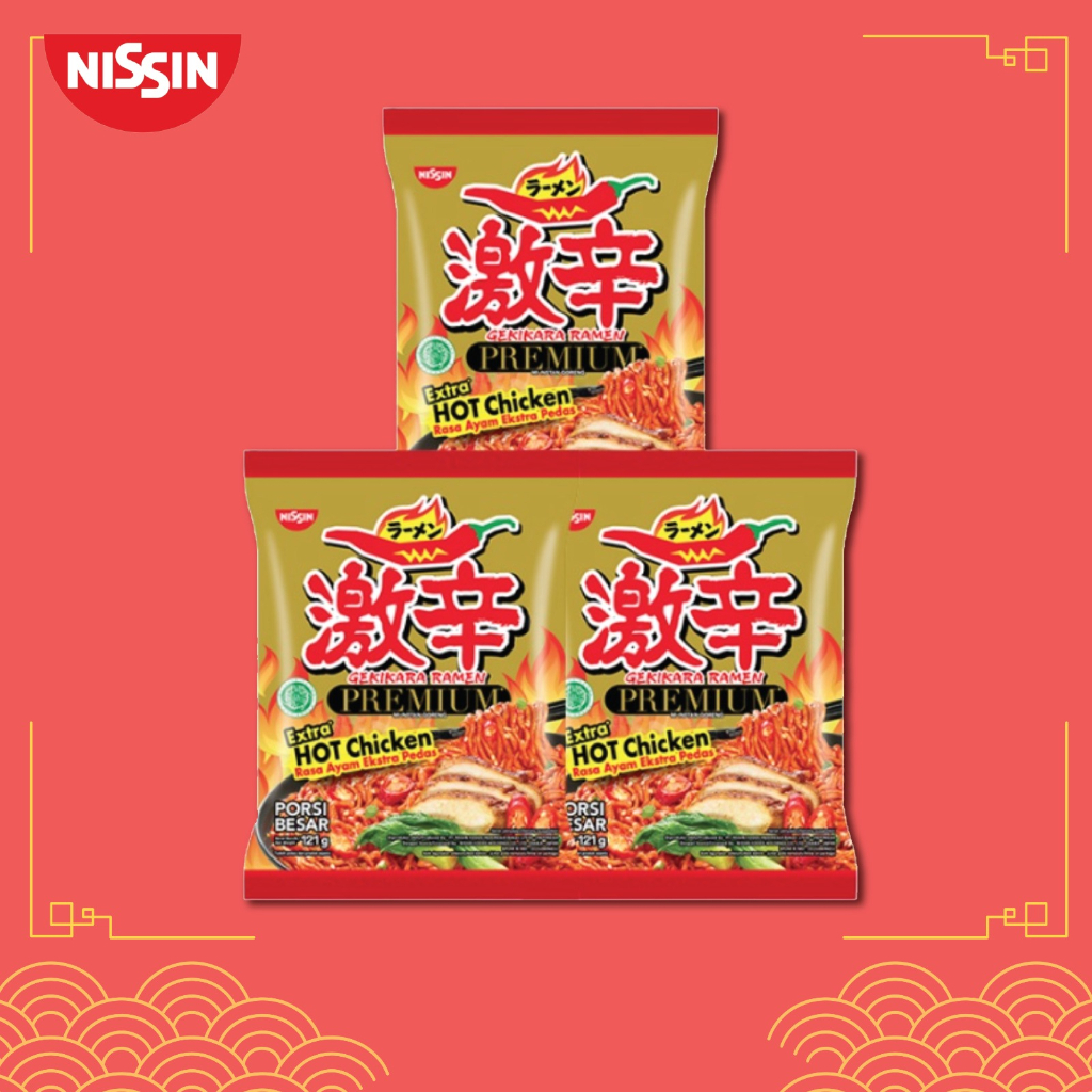 

Nissin Gekikara Premium Ayam Pedas 121gr - 3 pcs