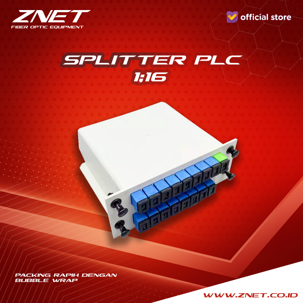 Passive Splitter PLC BOX Cassette FO 1:16 Fiber Optik Pasif Spliter FO FTTH SC UPC