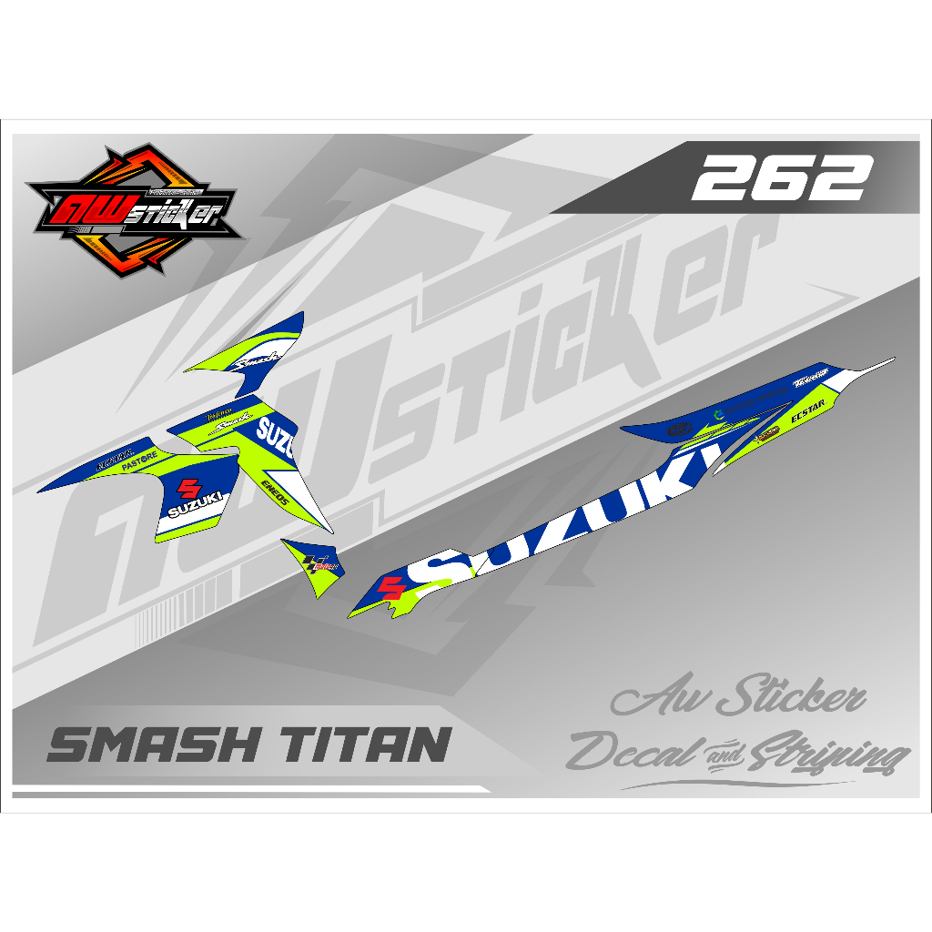 Striping Smash Titan Variasi Smash Sticker Striping Smash Titan Aw 262