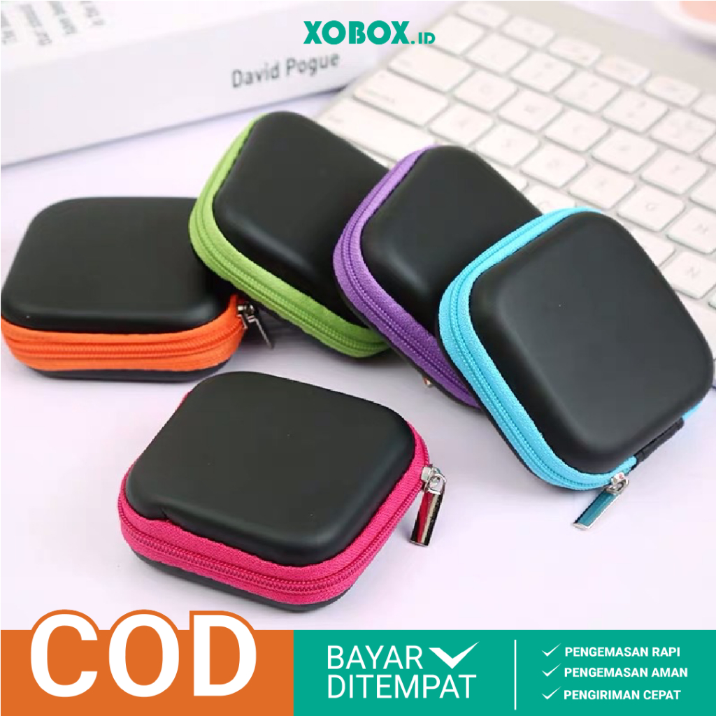 Dompet Mini Headset Earphone Tempat Penyimpanan Kabel Charger Serbaguna HM032 -XOBOX