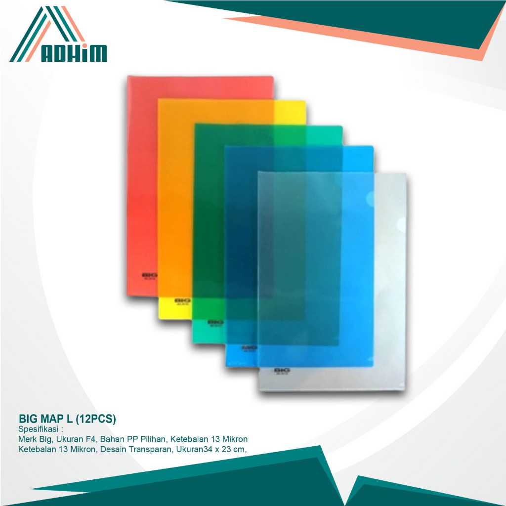 

Big Map L Map Dokumen Map Bening isi 12 Pcs