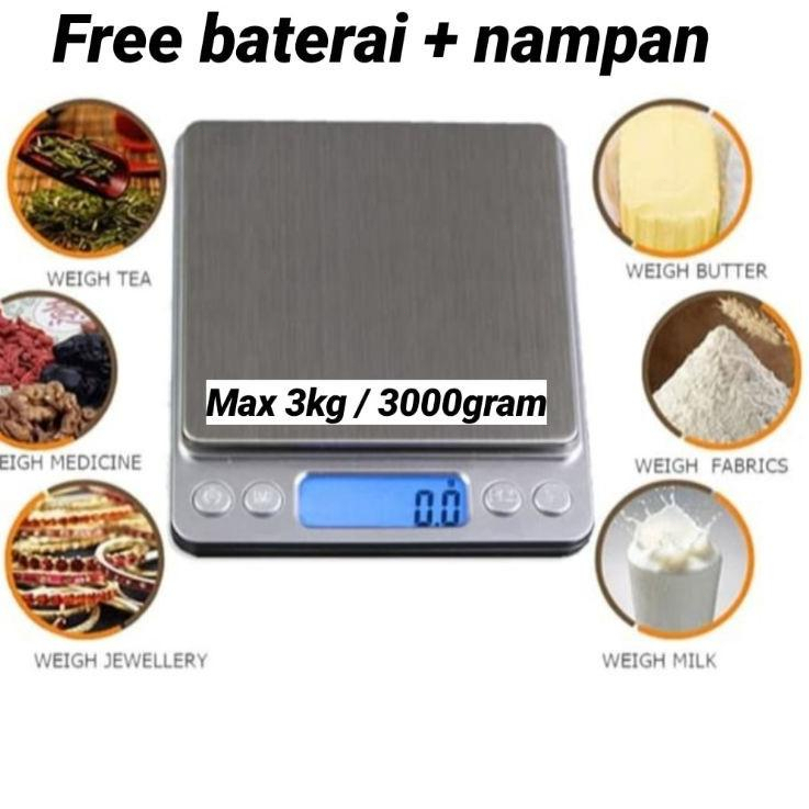 Timbangan elektronik digital Dapur Digital Kitchen Elektronik Scale Hingga 3KG 5KG 10kg Keakuratan 1g