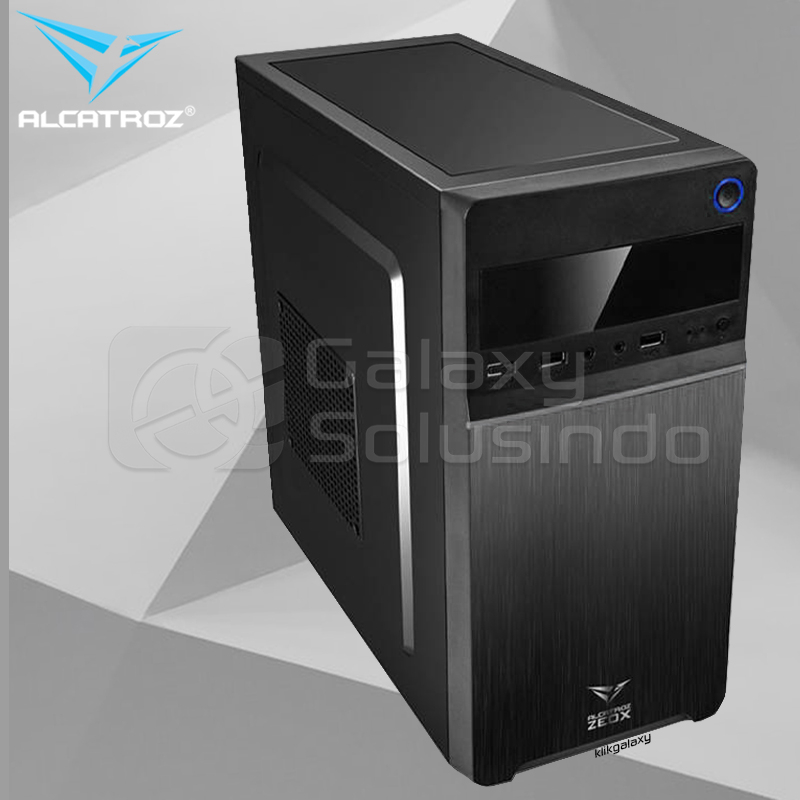 ALCATROZ AZZURA ZEOX + PSU M-ATX Case - Gun Metal