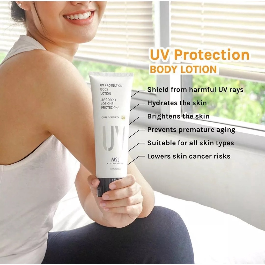 Body Lotion By M2J | M2J Body Lotion UV Protection 250g