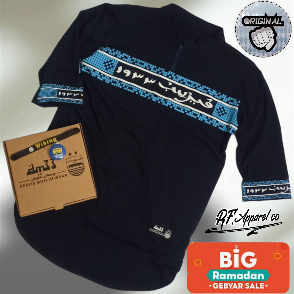 BAJU KOKO KURTA PERSIB BANDUNG 1933/BAJU KOKO PERSIB/BAJU MUSLIM PERSIB/KOKO BOBOTOH