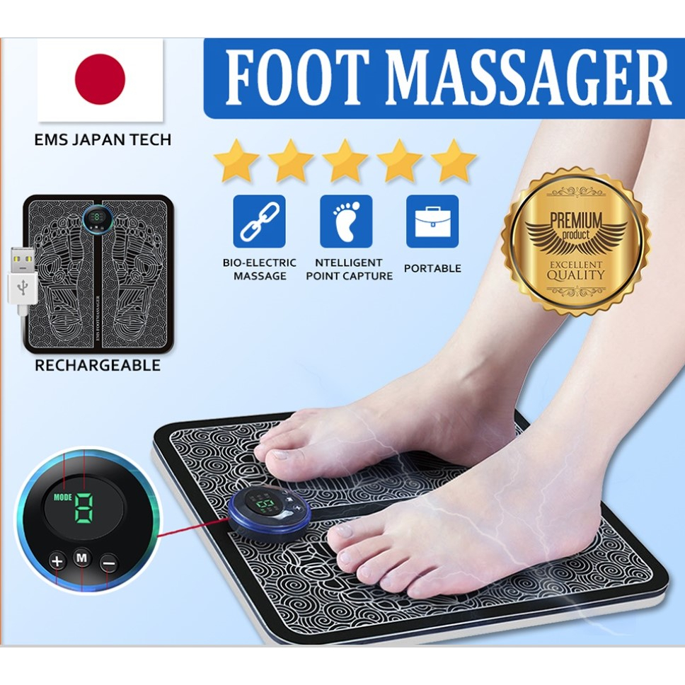 Ems Foot Massager  Alat Pijat Kaki  Alat Terapi Kaki kupunktur Meningkatkan Sirkulasi Darah Meredakan Sakit