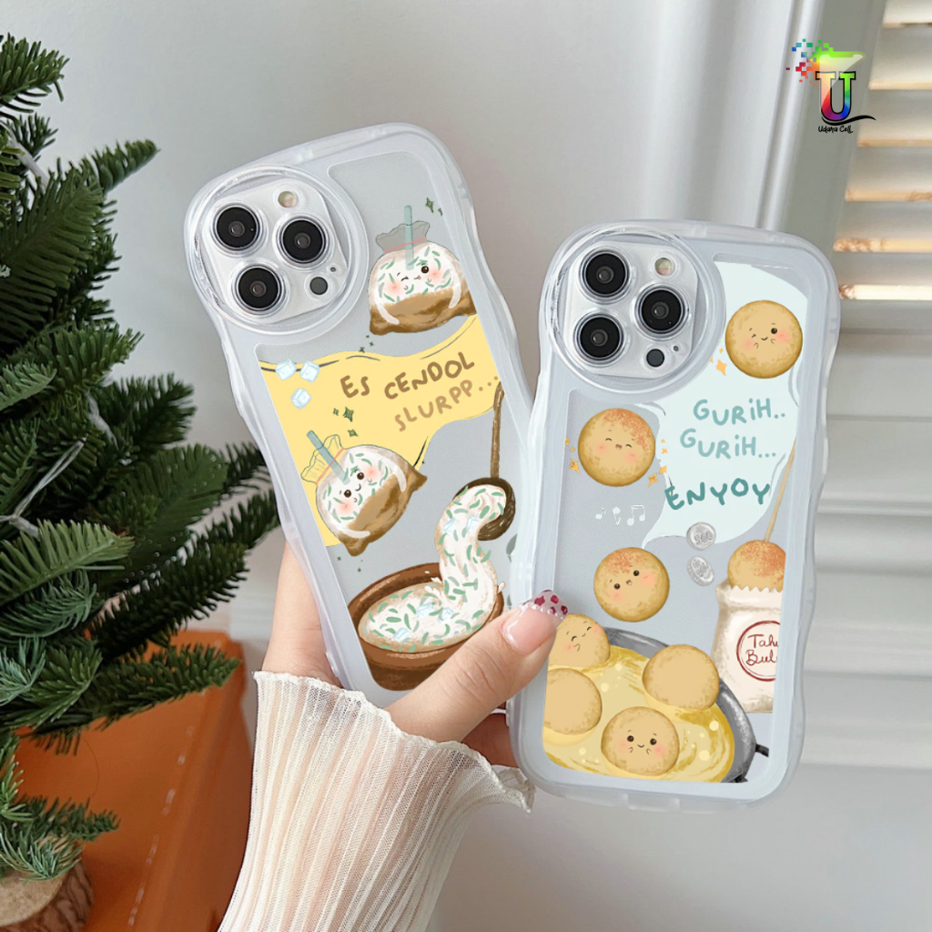 CUSTOM SOFTCASE WAVE GELOMBANG CLEAR CUSTOM FOOD FOR SAMSUNG J2 PRIME A02S A03S A03 CORE A04 A04E A0