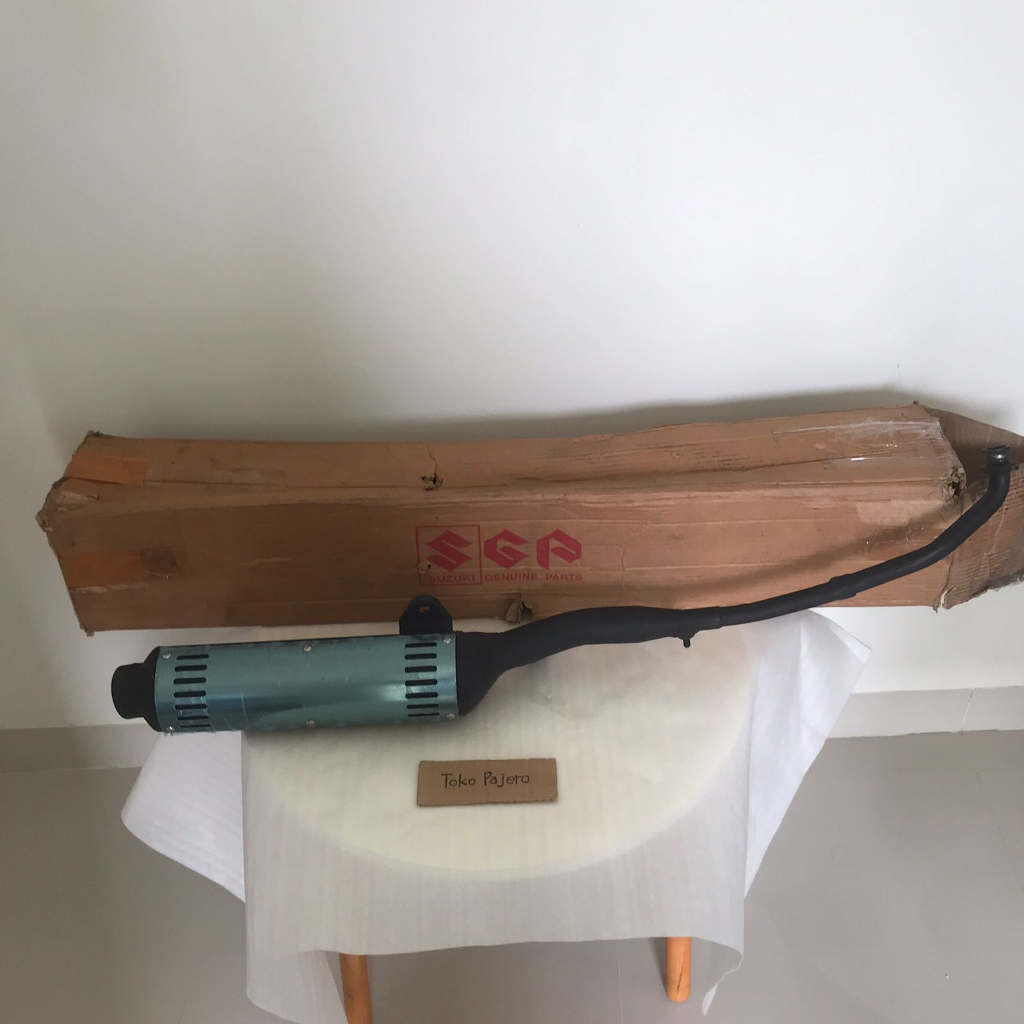 Knalpot Muffler Assy Suzuki Shogun 110 Lama Kebo PNP New Shogun 110 Ariel Original SGP