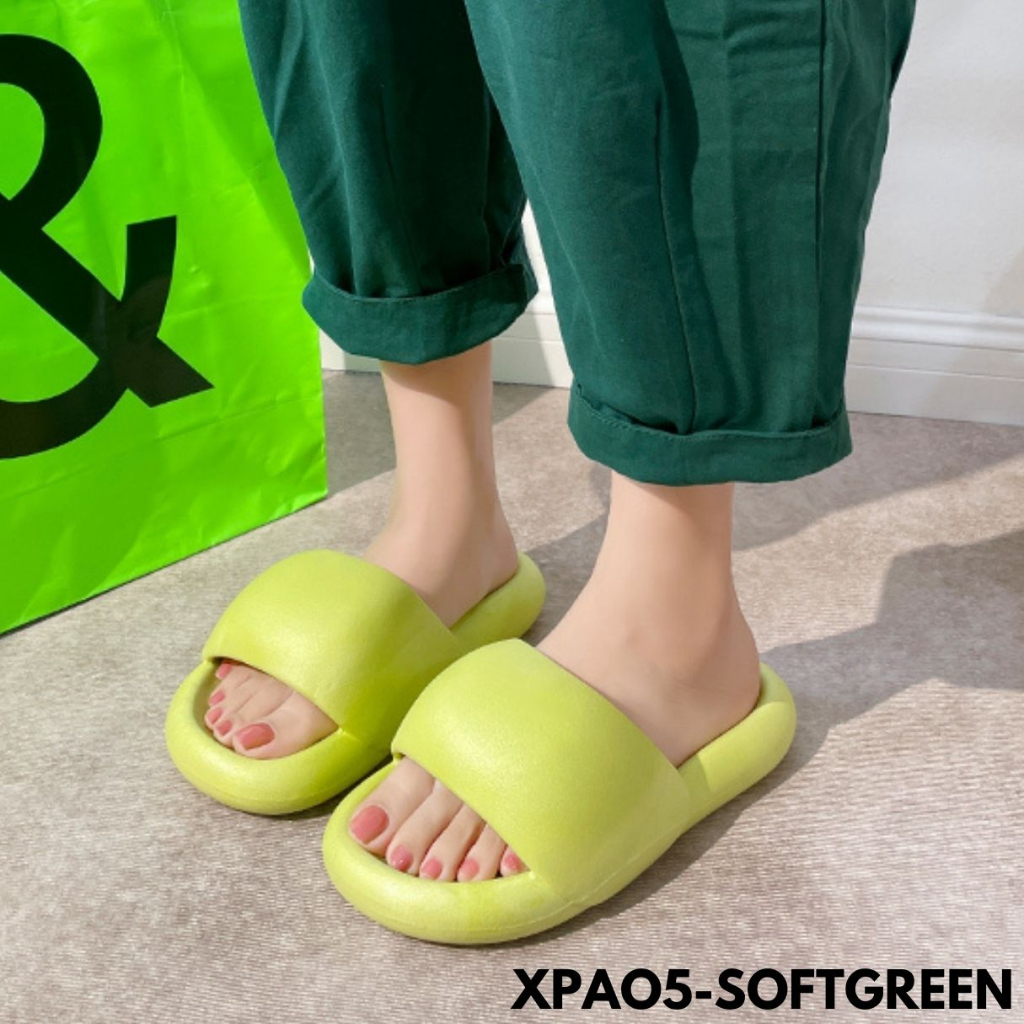 SANDAL PASANGAN IMPORT BENTUK PAO EMPUK BANGET COCOK PAKAI ORANG TUA DEWASA REMAJA RUBBER PAO5