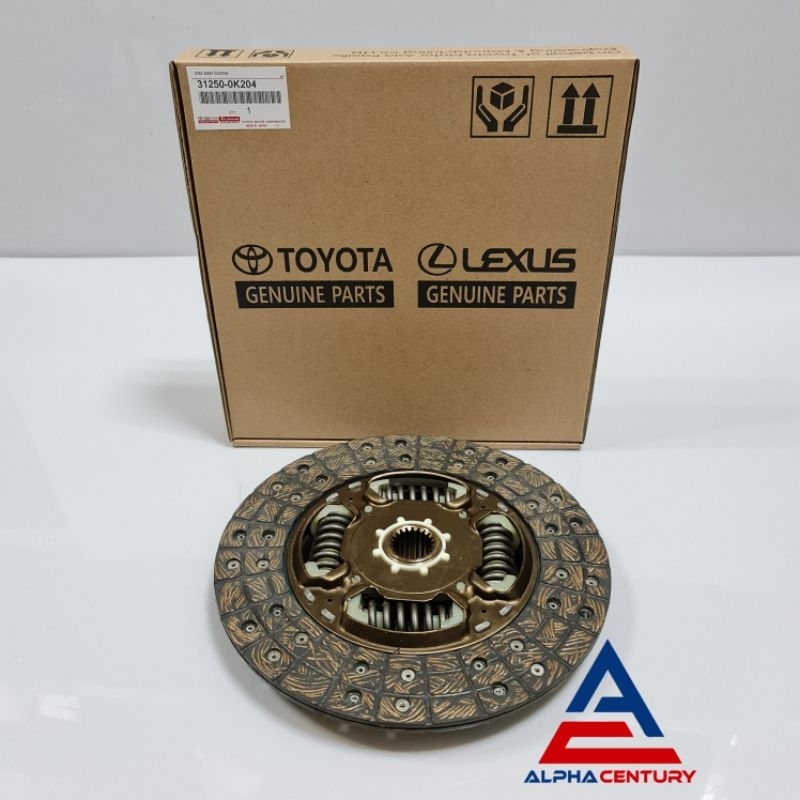 KAMPAS KOPLING CLUTH DISC FORTUNER HILUX 2.5 DIESEL BARU ORIGINAL GARANSI 1 BULAN