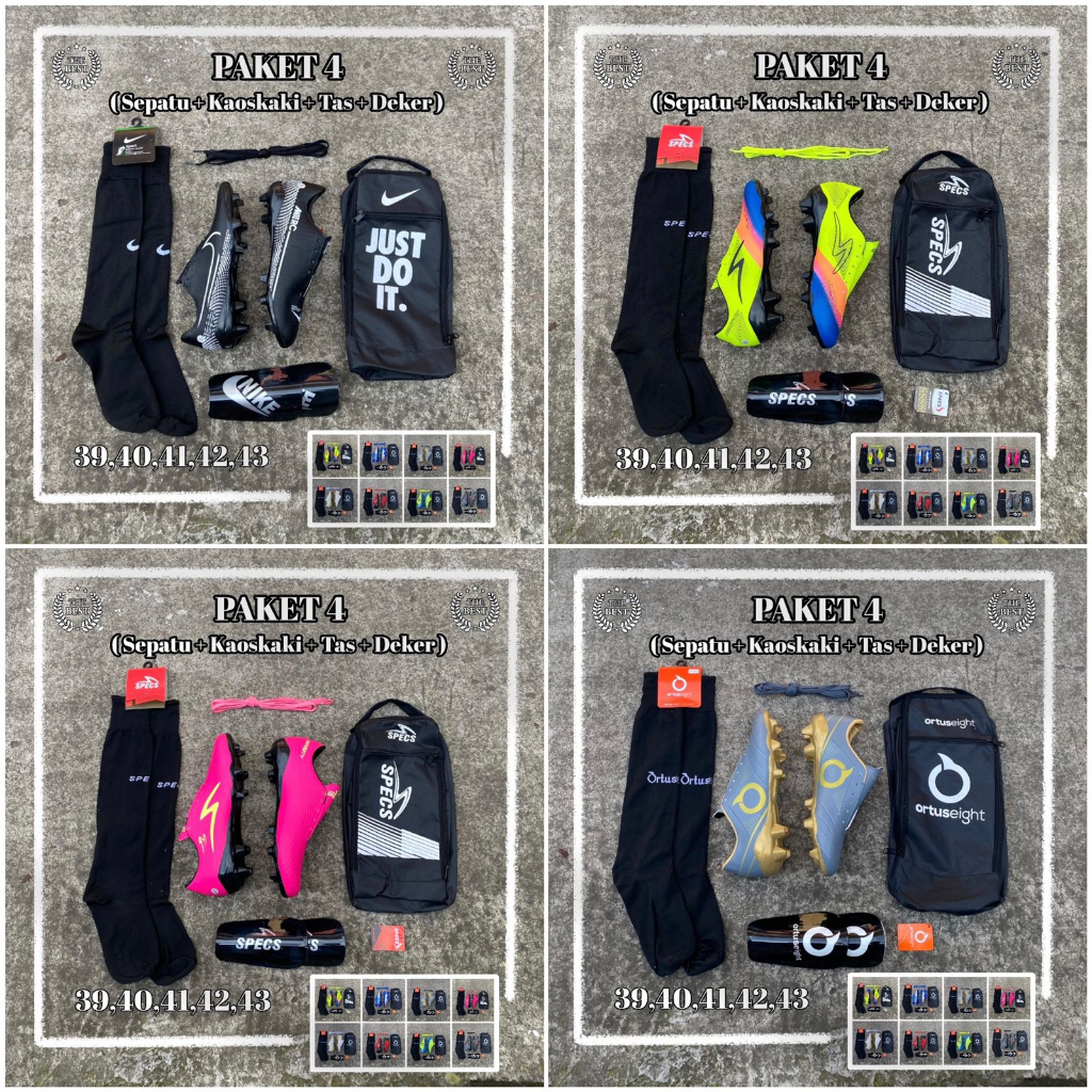 Sepatu Bola Pria Wanita Termurah Sepatu Bola Paket Lengkap COD