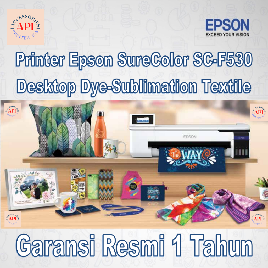 Printer Epson Sublim SureColor SC F530 SC-F530 24" Dye Sublimation Textile - Garansi Resmi